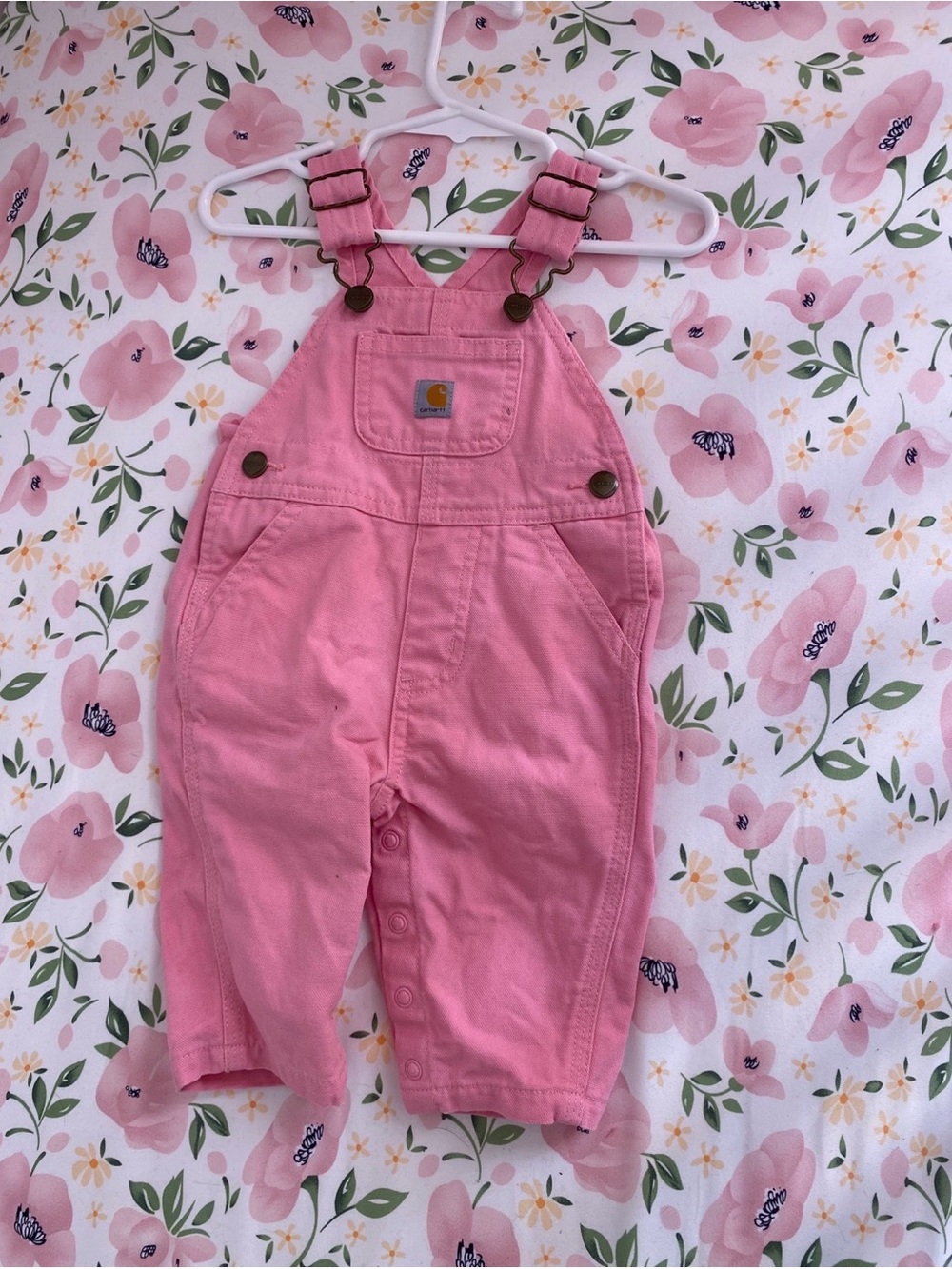 Carhartt Pink Kids' Cotton Overalls